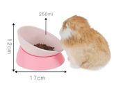 Anti Slip 16*7cm Adjustable Ergonomic Cat Feeder Bowls